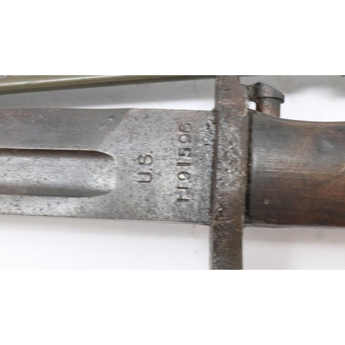 2239 - WWI USA 1905 Pattern Springfield Bayonet, marked SA for the Springfield Armory. P&P Group 2 (£18+VAT... 