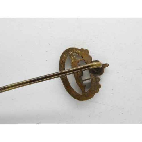 2288 - WWI Imperial German U-Boat crew stick pin. P&P Group 1 (£14+VAT for the first lot and £1+VAT for sub... 