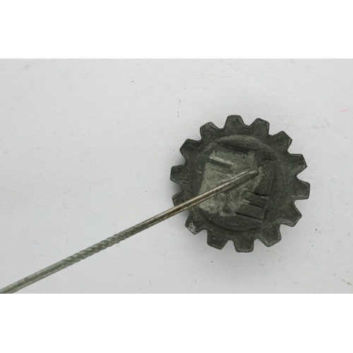 2291 - Third Reich DAF (German Factory Workers) stick pin. P&P Group 1 (£14+VAT for the first lot and £1+VA... 