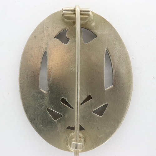 2297 - 3rd Reich General Assault Badge. Solid Back with LDO No: 20 for C.F. Zimmermann Pforzheim. P&P Group... 