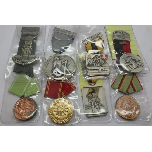 2391 - Nine German post war medals and awards. P&P Group 1 (£14+VAT for the first lot and £1+VAT for subseq... 