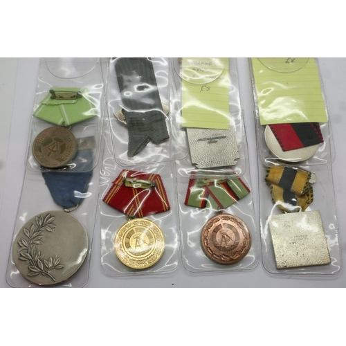 2391 - Nine German post war medals and awards. P&P Group 1 (£14+VAT for the first lot and £1+VAT for subseq... 