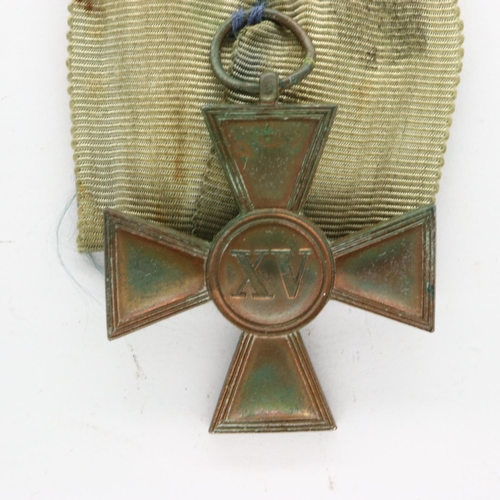 2394 - Imperial Prussian 15 years Long Service cross. P&P Group 1 (£14+VAT for the first lot and £1+VAT for... 