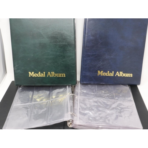 2401 - Three medal albums with inserts, in used but good clean condition. P&P Group 2 (£18+VAT for the firs... 