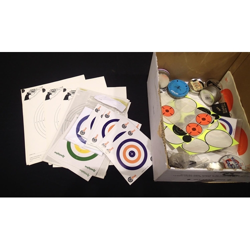 2159I - Evelen part tins of air rifle pellets and BBs with various targets. P&P Group 2 (£18+VAT for the fir... 
