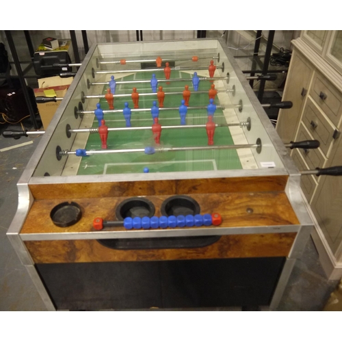 2162A - Coin operated table football, commercial grade and floor standing. Not available for in-house P&P