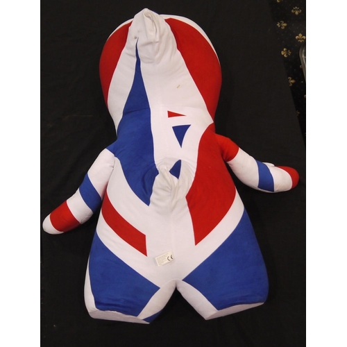 2163A - Large plush official London 2012 Olympics mascot, H: 60 cm. P&P Group 3 (£25+VAT for the first lot a... 
