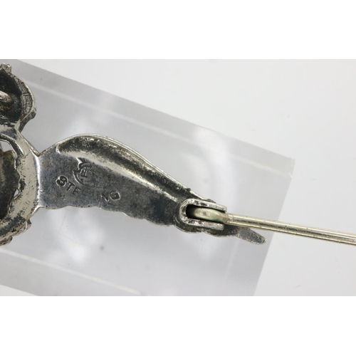 27 - Sterling silver RAF brooch, L: 50 mm. P&P Group 1 (£14+VAT for the first lot and £1+VAT for subseque... 