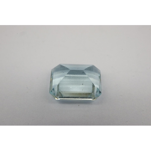 57 - Loose natural aquamarine gemstone, 1.39ct. P&P Group 1 (£14+VAT for the first lot and £1+VAT for sub... 
