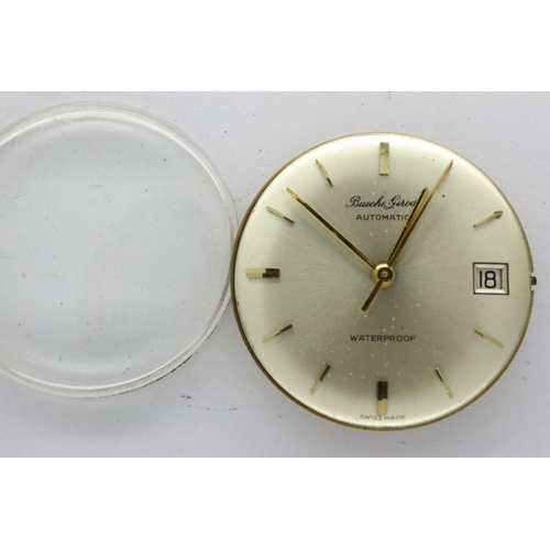 93 - Watch movements; Beuche Girod Automatic, working at lotting. P&P Group 2 (£18+VAT for the first lot ... 