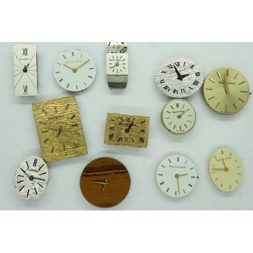 108 - Twelve Beuche Girod ladies watch movements. P&P Group 2 (£18+VAT for the first lot and £3+VAT for su... 