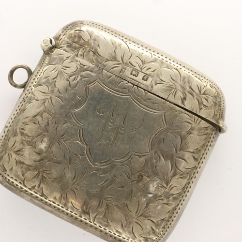 134 - Hallmarked silver vesta case, Birmingham assay, 45g. P&P Group 1 (£14+VAT for the first lot and £1+V... 