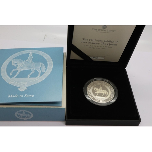 181 - Royal Mint, The Platinum Jubilee of Her Majesty the Queen, 2022, piedfort silver proof coin, limited... 