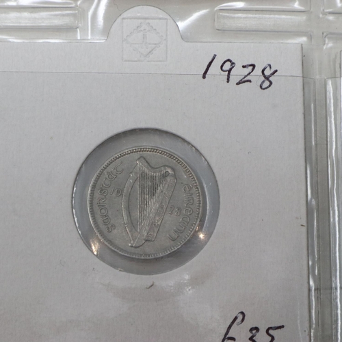 195 - Twenty Irish pre-decimal coins, all good-high grades. P&P Group 1 (£14+VAT for the first lot and £1+... 