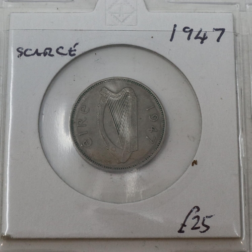 196 - Twenty Irish pre-decimal coins, all good-high grades. P&P Group 1 (£14+VAT for the first lot and £1+... 