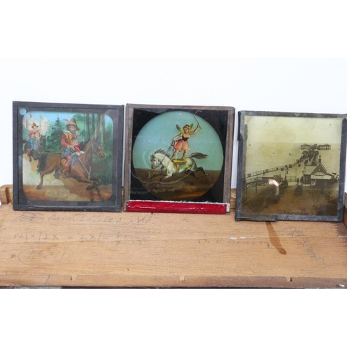 250 - Quantity of magic lantern slides including Quaker Oats. P&P Group 2 (£18+VAT for the first lot and £... 