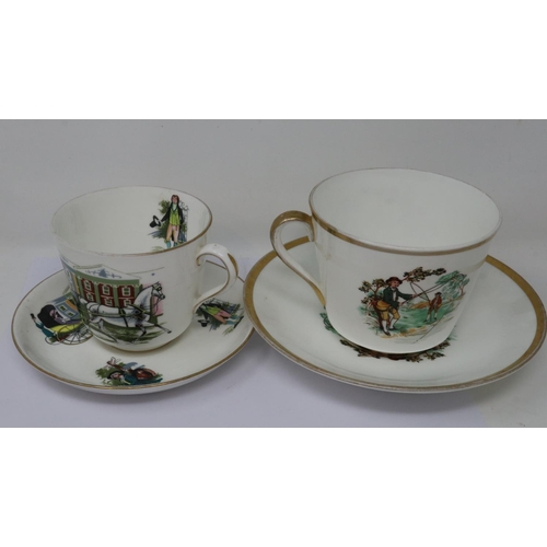 298 - Two Hammersley cups and saucers (4), no cracks or chips, light wear to gilt. P&P Group 3 (£25+VAT fo... 