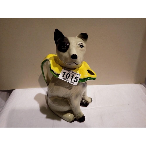 1015 - Dog teapot by Tony Woods. Not available for in-house P&P