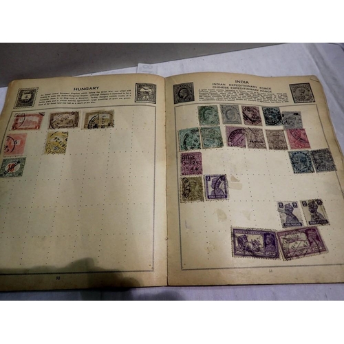 1118 - Treasure Trove stamp album containing Victorian and later stamps. P&P Group 1 (£14+VAT for the first... 
