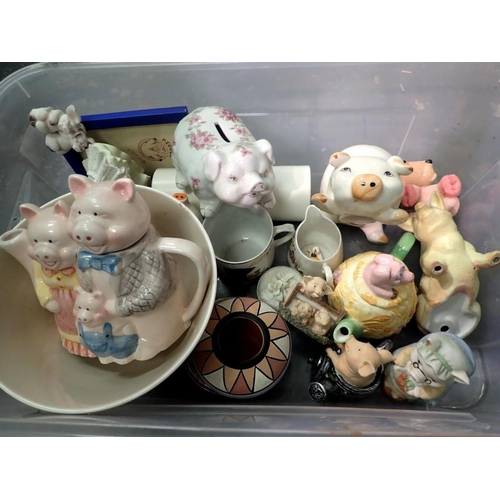 1152 - Quantity of mixed ceramics including figurines. Not available for in-house P&P