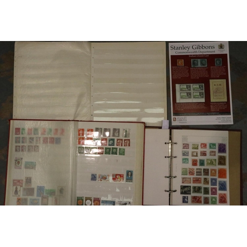 239L - Two albums of worldwide stamps and an empty stamp album. P&P Group 1 (£14+VAT for the first lot and ... 