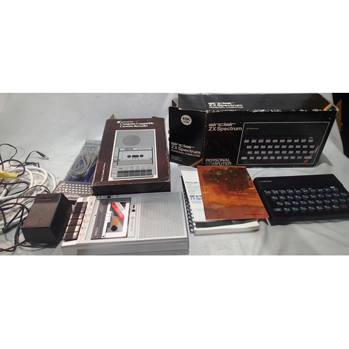 2327 - Sinclair Spectrum ZX computer, with W H Smiths cassette recorder. UK P&P Group 1 (£16+VAT for the fi... 