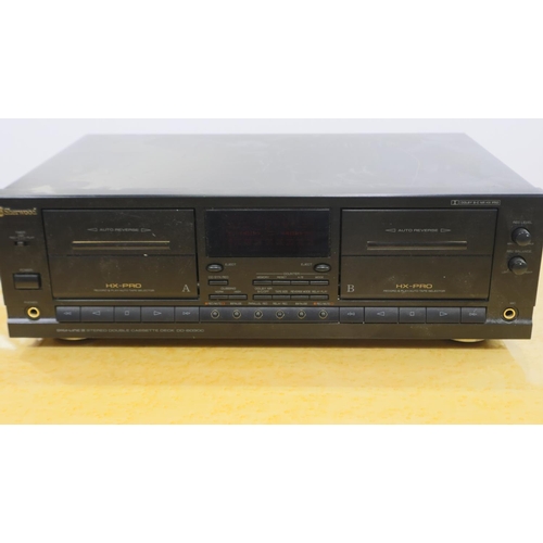 412 - Sherwood HX-PRO DD 6030C double cassette deck. UK P&P Group 3 (£30+VAT for the first lot and £8+VAT ... 