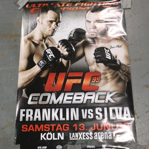 2104 - UFC 99, The Comeback, Franklin v Silva, 120 x 70 cm. UK P&P Group 2 (£20+VAT for the first lot and £... 