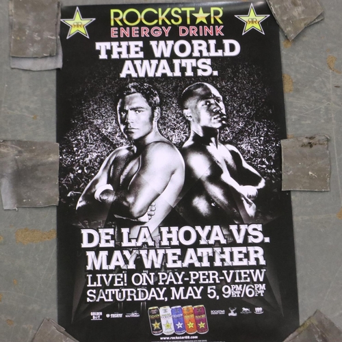 Boxing card poster De La Hoya V Merryweather 25 x 40 cm. UK P P