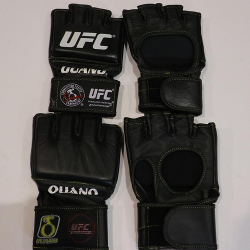 2128 - Two pairs of fighting gloves by Quano. UK P&P Group 1 (£16+VAT for the first lot and £2+VAT for subs... 