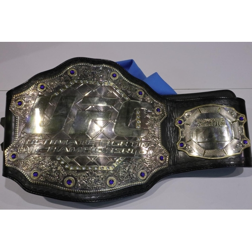 2133 - Replica UFC prize belt with zip cover. UK P&P Group 2 (£20+VAT for the first lot and £4+VAT for subs... 