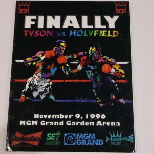 2135 - Tyson V Holyfield, November 1966 programme. UK P&P Group 1 (£16+VAT for the first lot and £2+VAT for... 