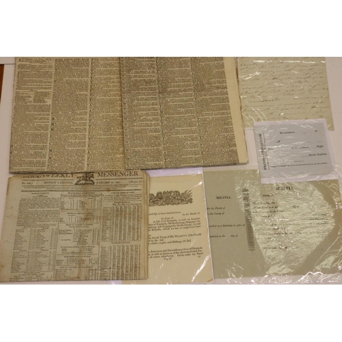 2215 - British Army and civilian documents, including some Napoleonic War period examples. UK P&P Group 2 (... 