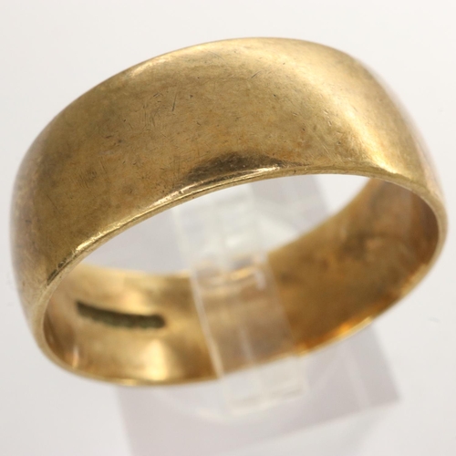 2 - 9ct gold wedding band, size U/V, 5.5g. UK P&P Group 1 (£16+VAT for the first lot and £2+VAT for subs... 