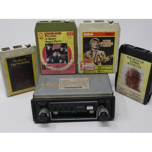 422 - Pioneer QP 444 for Rolls Royce 8 track car radio. UK P&P Group 2 (£20+VAT for the first lot and £4+V... 