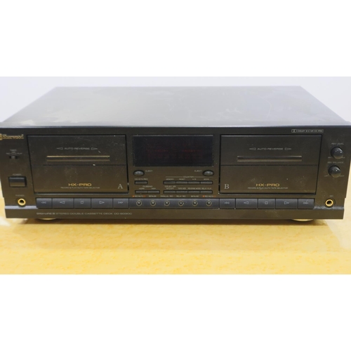 424 - Sherwood HX-PRO DD 6030C double cassette deck. Not available for in-house P&P