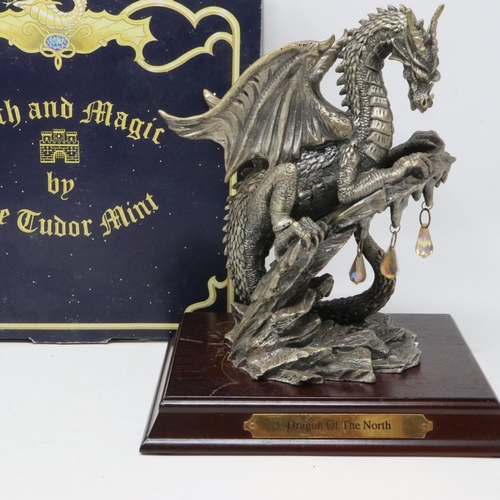 The Tudor Mint Myth & Magic: a large cast pewter figure, Dragon of the  North, limited edition number