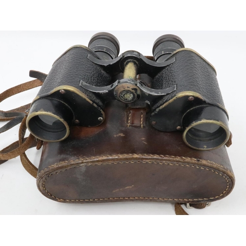 416 - A pair of French military binoculars. UK P&P Group 1 (£16+VAT for the first lot and £2+VAT for subse... 