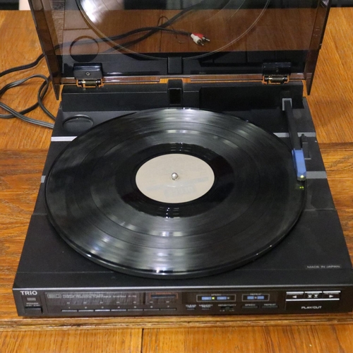 425 - Trio turntable with linear tracking system. Not available for in-house P&P