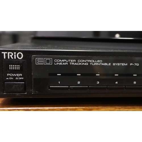 425 - Trio turntable with linear tracking system. Not available for in-house P&P