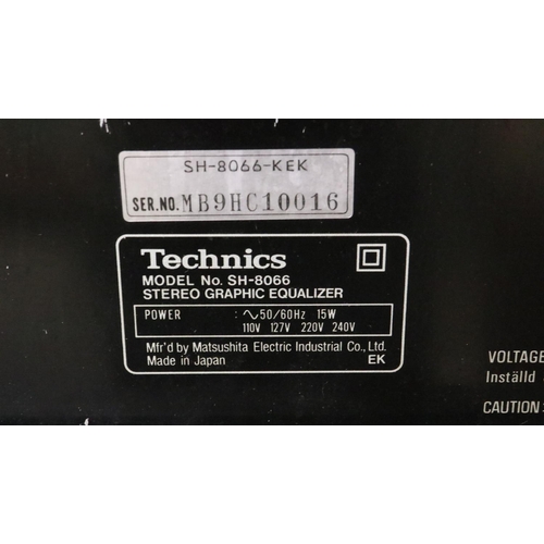 428 - Technics SH-8066 top of the range graphic equalizer. Tested and working. All electrical items in thi... 