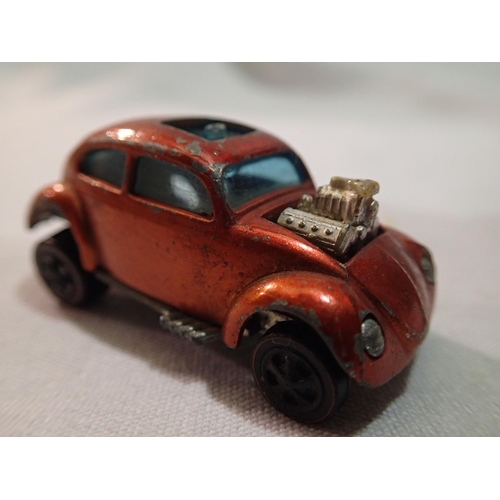 2226 - Hot Wheels Redline custom Volkswagen, circa 1967, Hong Kong with sliding sunroof, suspension working... 