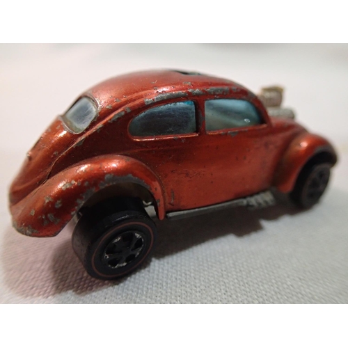 2226 - Hot Wheels Redline custom Volkswagen, circa 1967, Hong Kong with sliding sunroof, suspension working... 