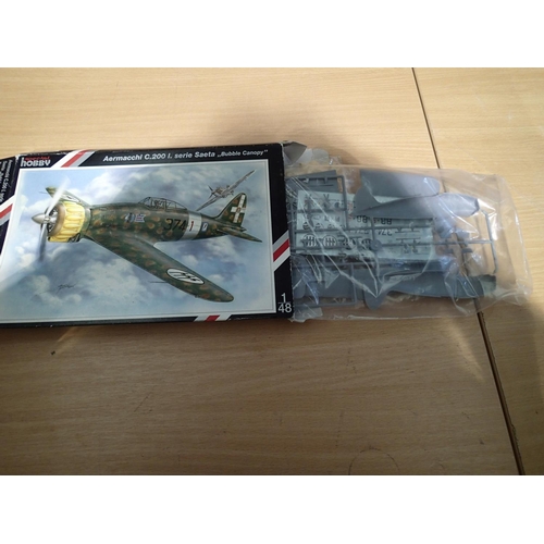 2295 - Eighteen started/part built 1/48 scale aircraft kits and one 1/24th scale, various stages of build, ... 