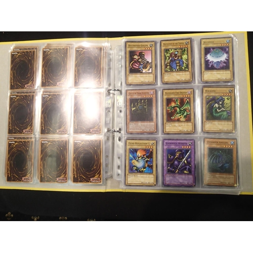 2202 - Three folders of Yu-Gi-Oh! trading cards, around 200 + cards. UK P&P Group 1 (£16+VAT for the first ... 