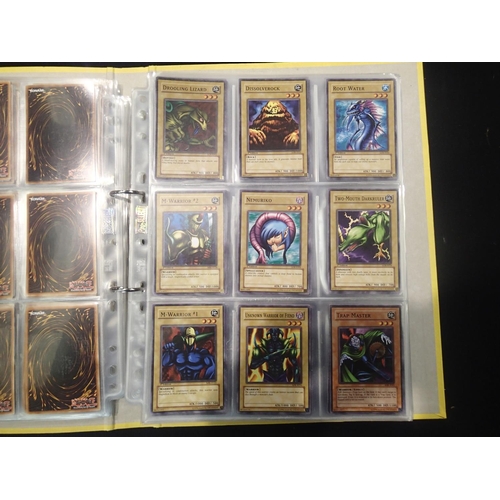 2202 - Three folders of Yu-Gi-Oh! trading cards, around 200 + cards. UK P&P Group 1 (£16+VAT for the first ... 