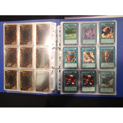 2202 - Three folders of Yu-Gi-Oh! trading cards, around 200 + cards. UK P&P Group 1 (£16+VAT for the first ... 