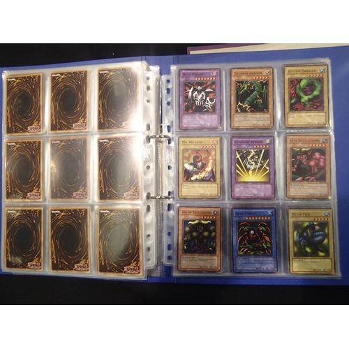 2202 - Three folders of Yu-Gi-Oh! trading cards, around 200 + cards. UK P&P Group 1 (£16+VAT for the first ... 