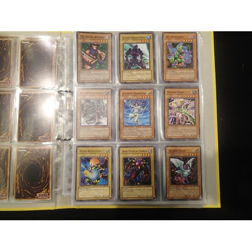 2202 - Three folders of Yu-Gi-Oh! trading cards, around 200 + cards. UK P&P Group 1 (£16+VAT for the first ... 