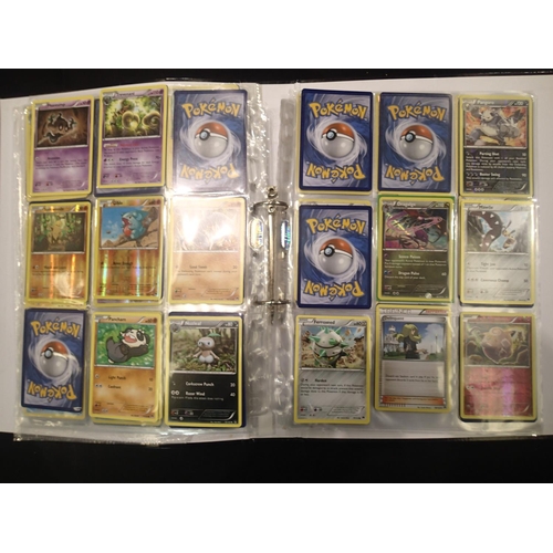 2202E - Collection of Pokemon trading cards in folder to include sought after trainer cards. UK P&P Group 1 ... 